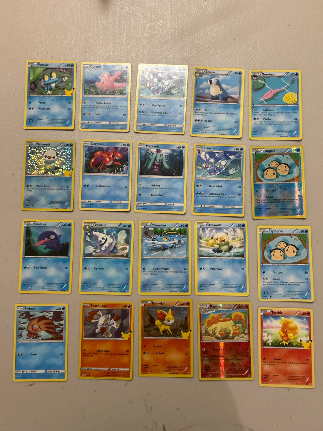 Pokemon Trading Card Game Cards - Various Pokemon
