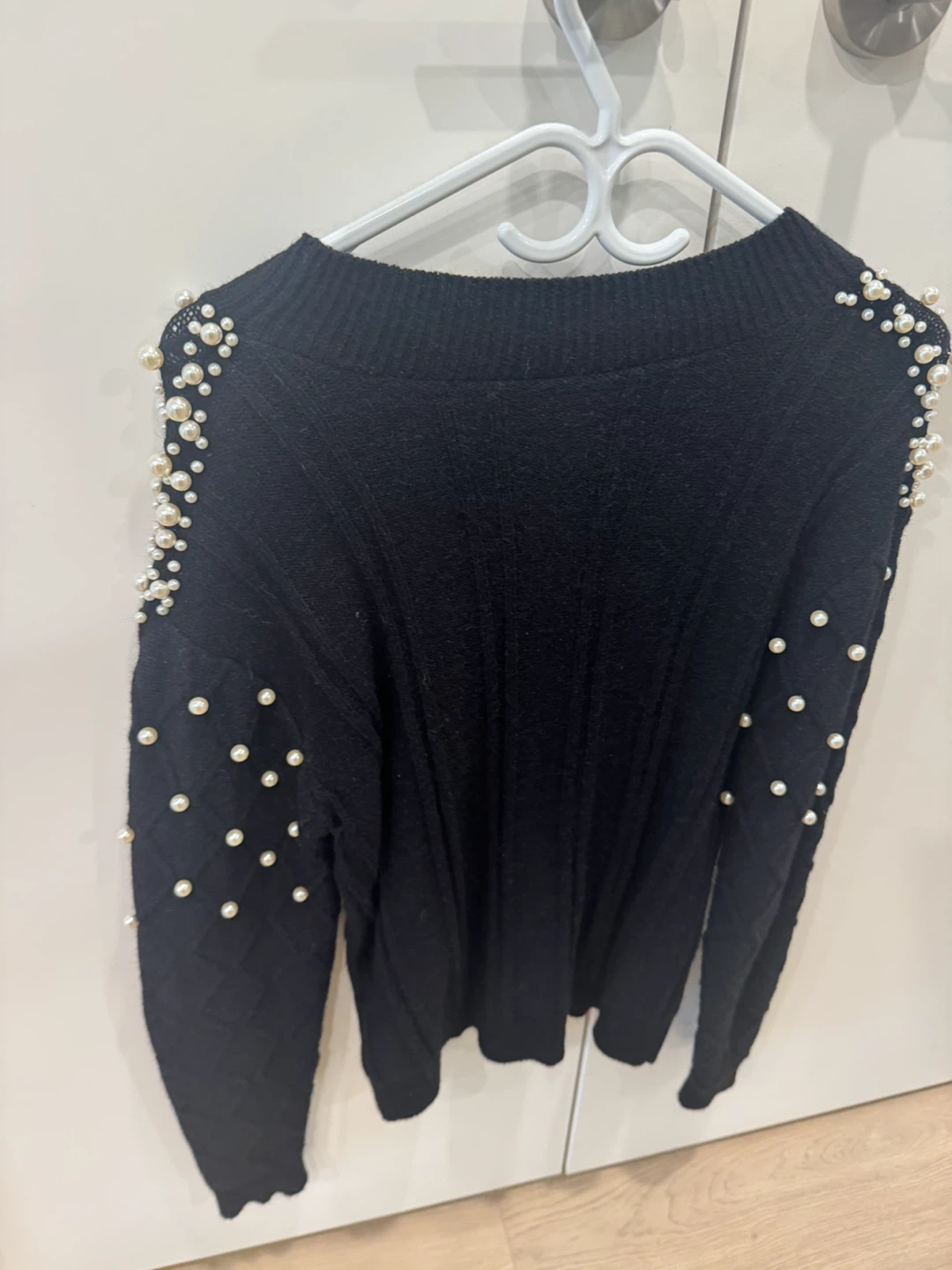 Black Beaded Sweater - photo 2