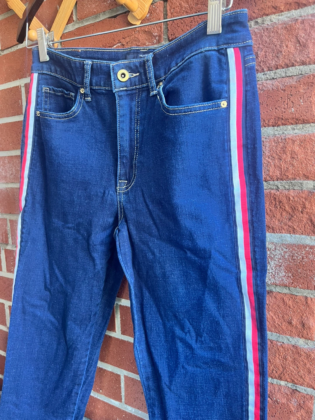 Tommy Hilfiger Jeans Women's Size 6 Blue Stripe Denim - photo 2