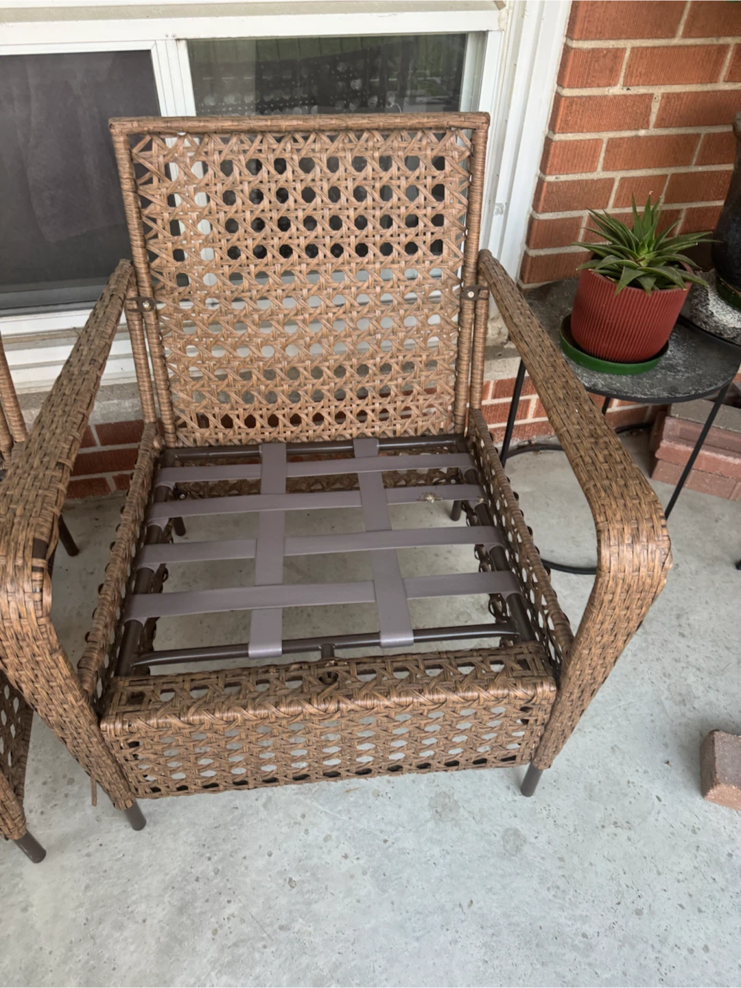 Wicker Patio Set - Loveseat, 2 Chairs & Table - photo 3
