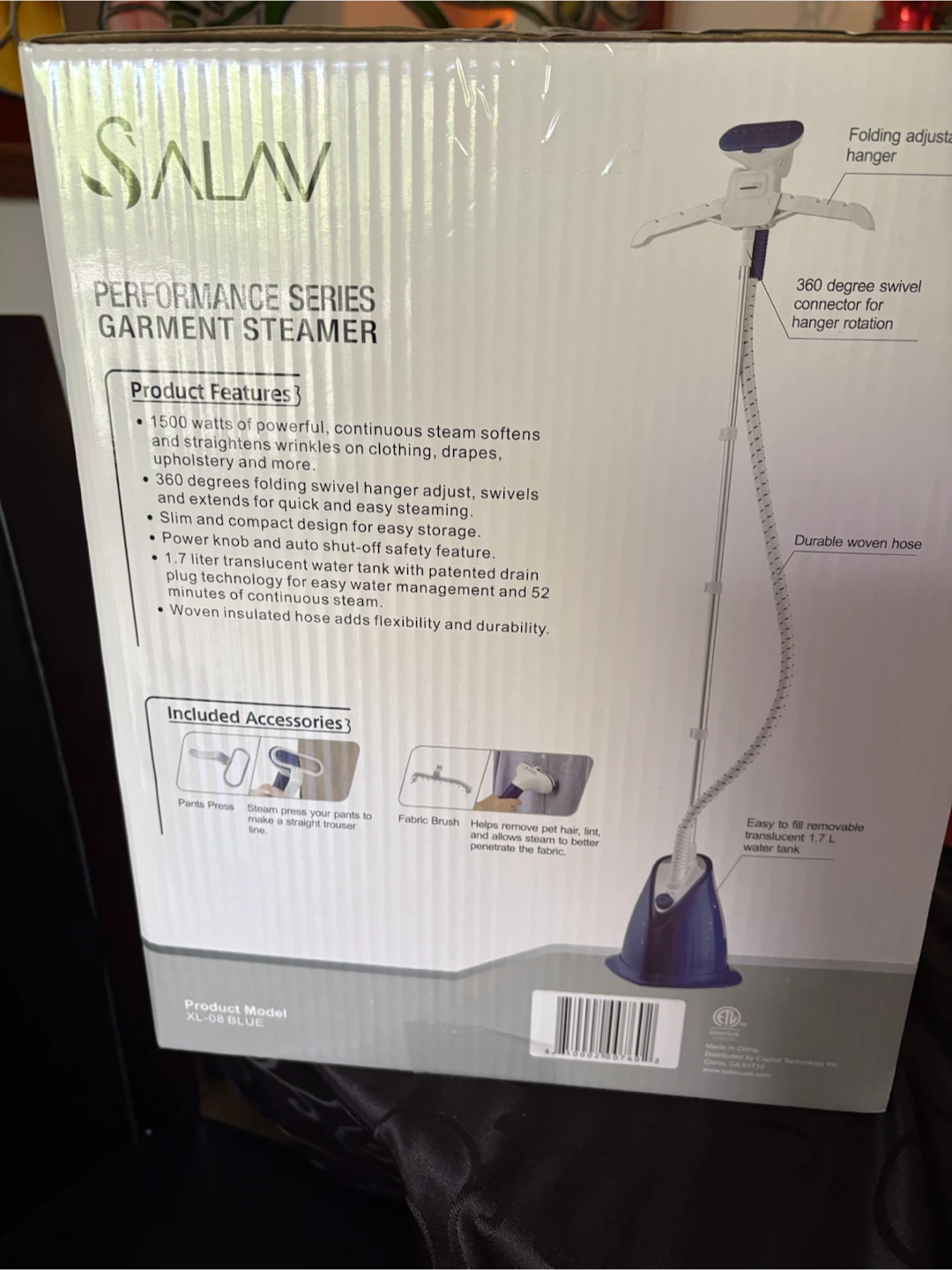 SALAV Performance Series Garment Steamer XL-08 BLU - photo 2