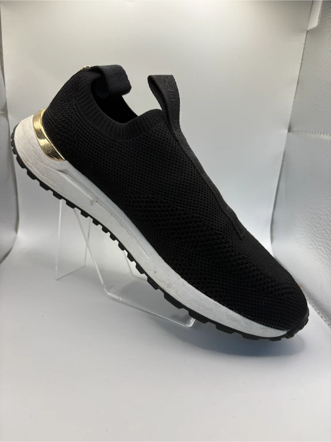 7.5 - Michael Kors Black Slip-On Sneakers