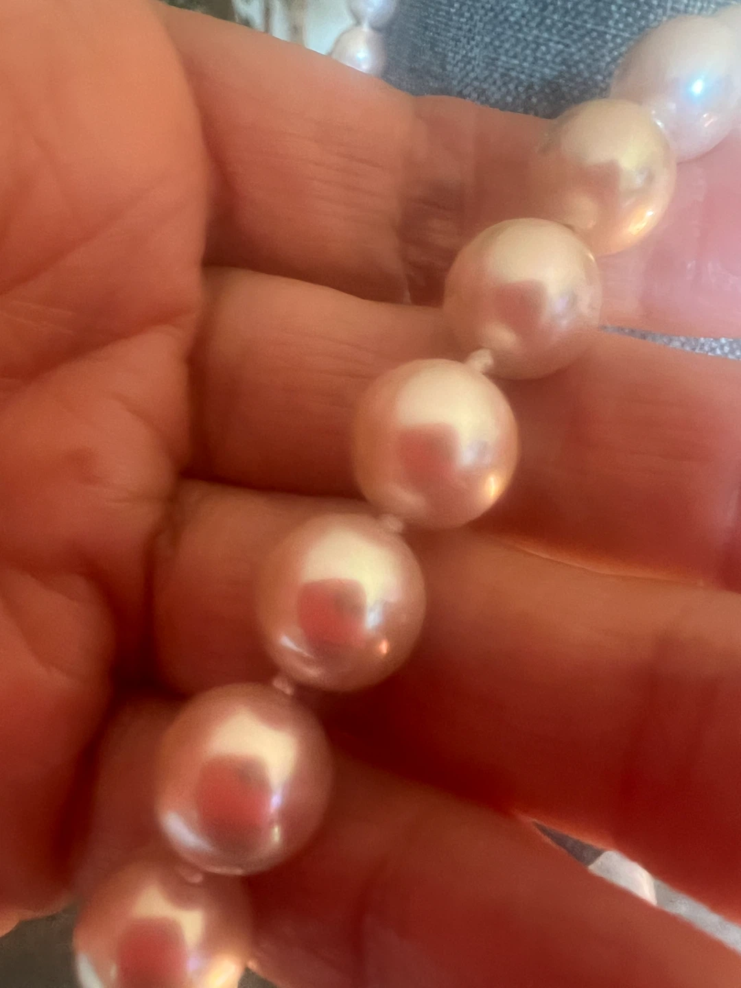 South sea Pearl Necklace with 925 Sterling Silver Clasp - photo 2