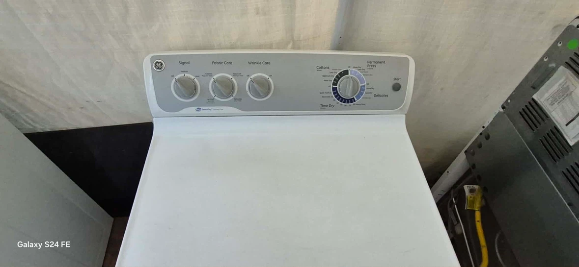 GE White Electric Dryer - photo 3