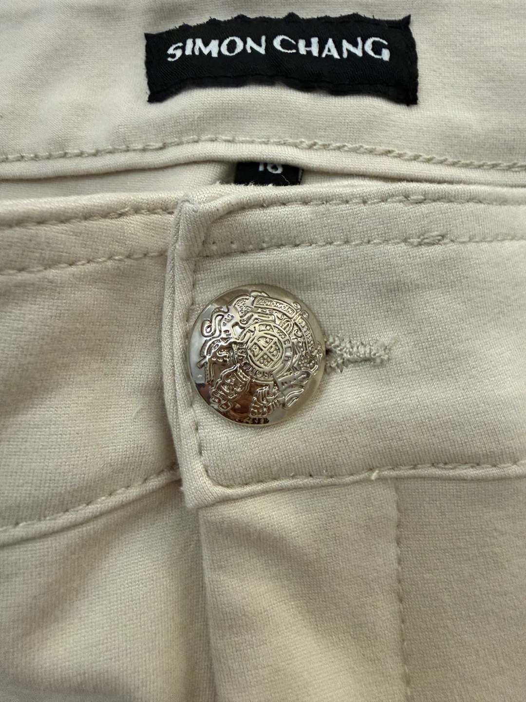 Simon Chang beige Pants Size 16 - photo 5