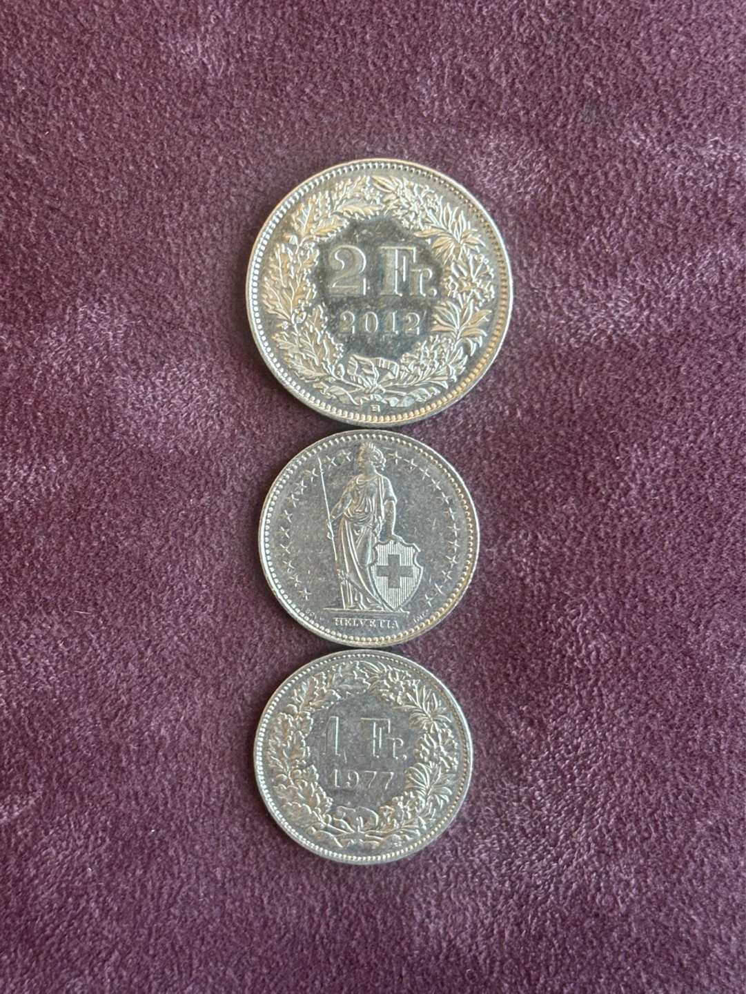 Swiss Franc Coins (1, 2 Francs)