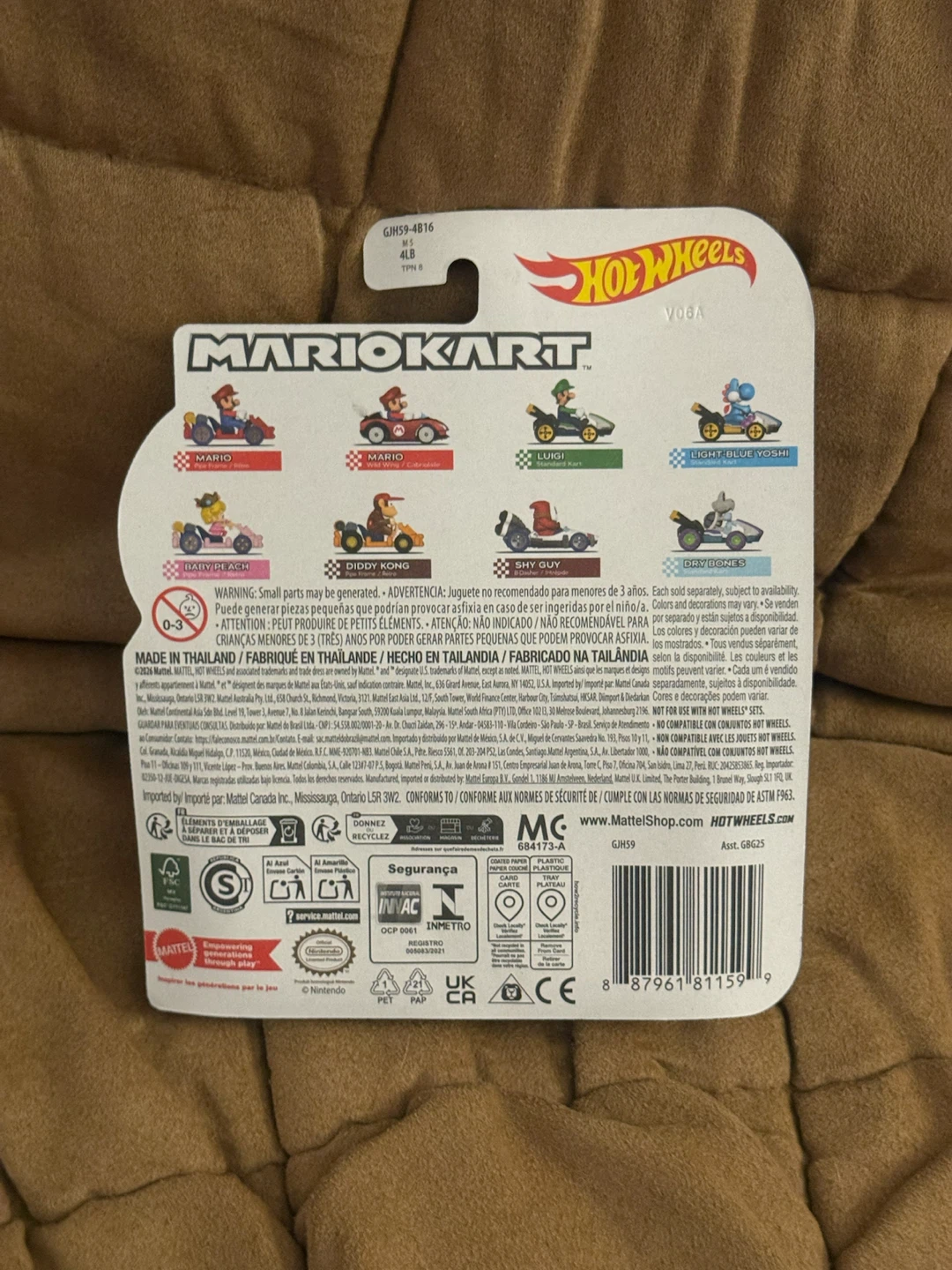 Hot Wheels Mario Kart Dry Bones Standard Kart - photo 2