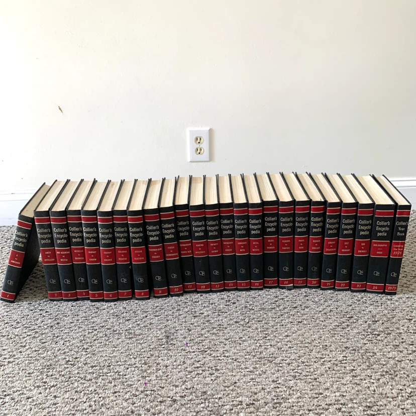 Encyclopedia Book Set Complete Hardcover Books Set 1976 Yearbook - photo 2