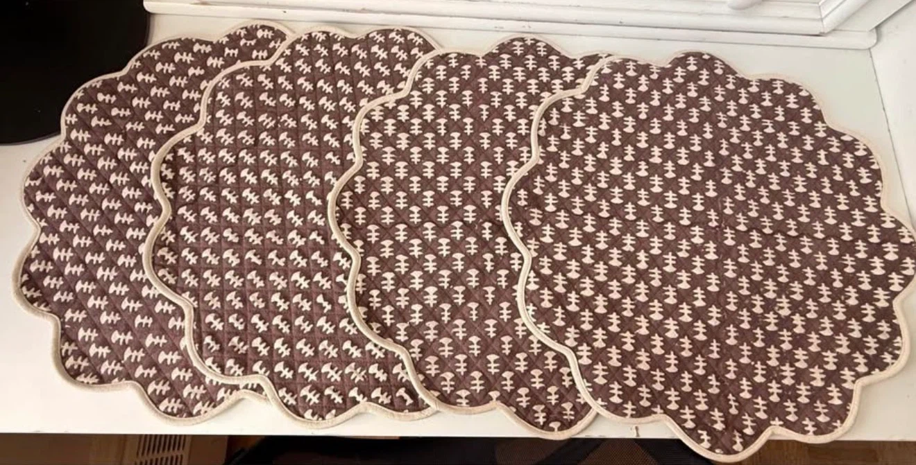Set of 4 Quilted Placemats - photo 2