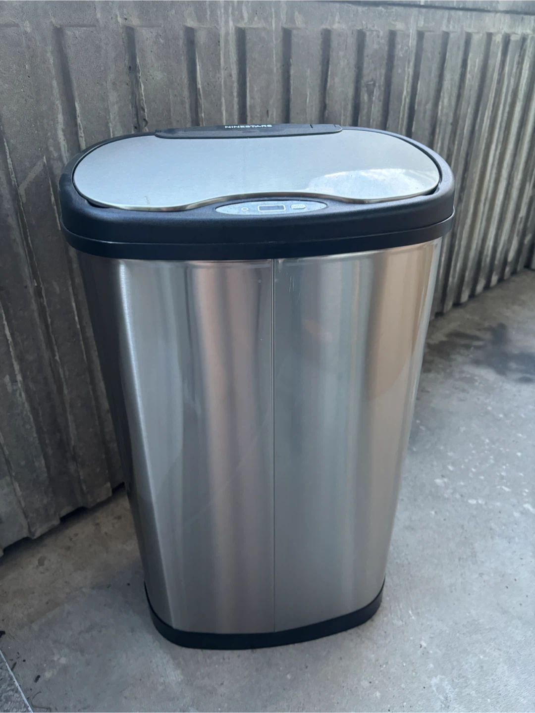 NINESTARS Stainless Steel Automatic Trash Can