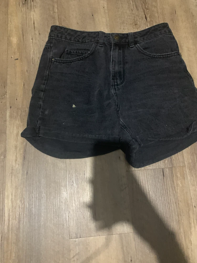 Black Denim Shorts