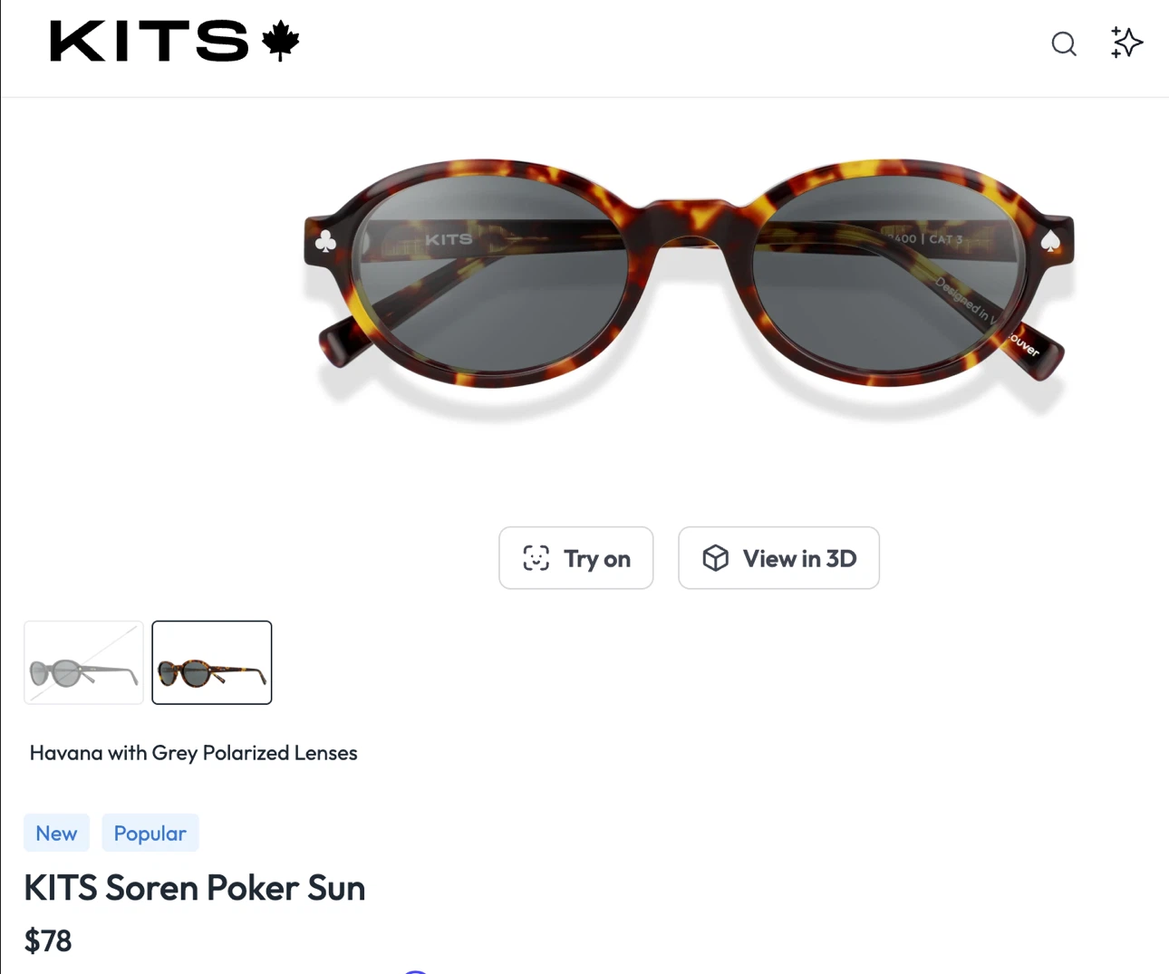 KITS Soren Poker Sun Sunglasses - photo 2