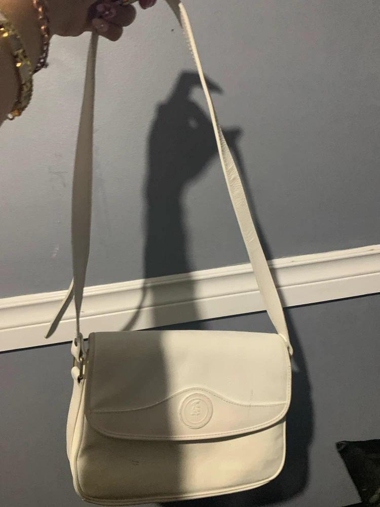 White Leather Shoulder Bag