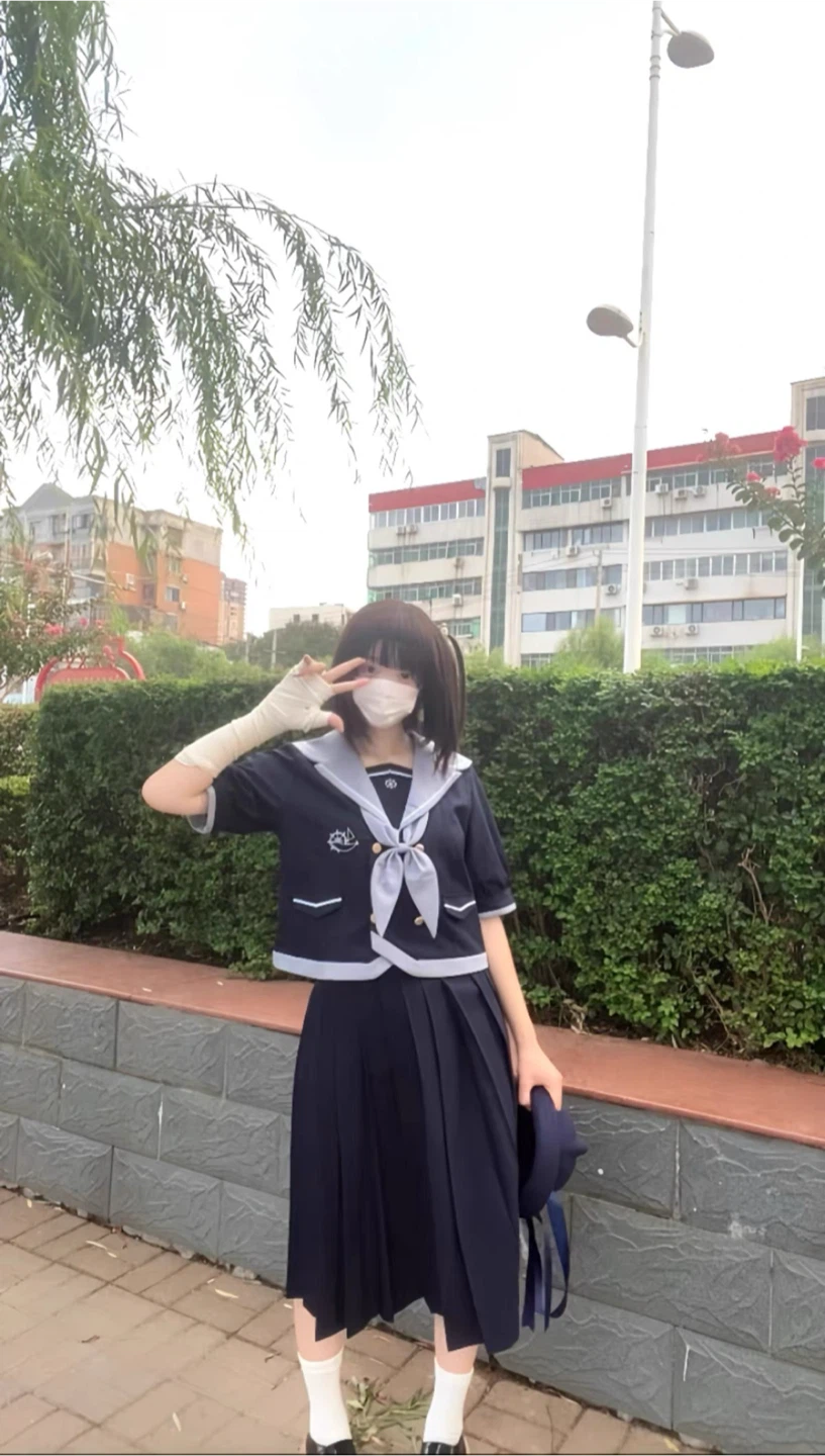 Sailor JK Uniform Skirt and Top Set - photo 2