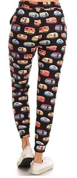Joggers with Retro Camper Print - photo 3