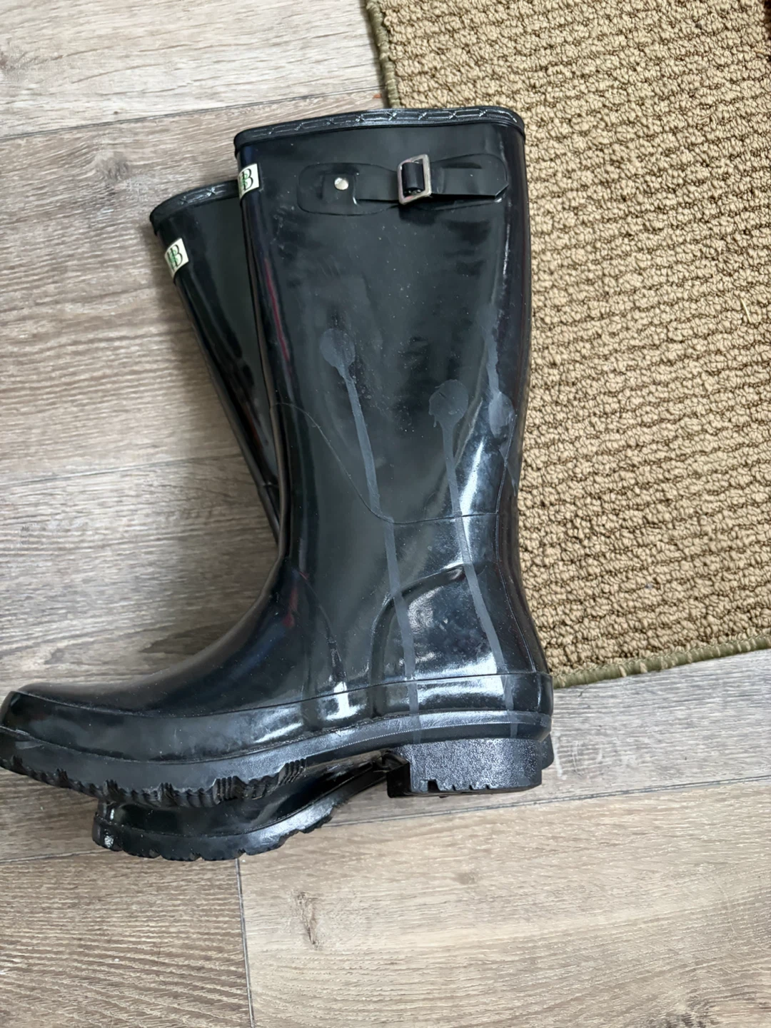 Hunter Black Gloss Tall Rain Boots - photo 2