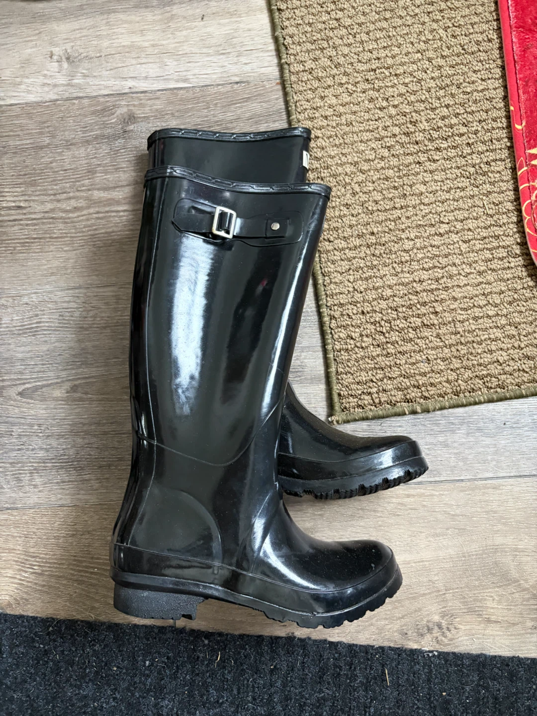 Hunter Black Gloss Tall Rain Boots - photo 3