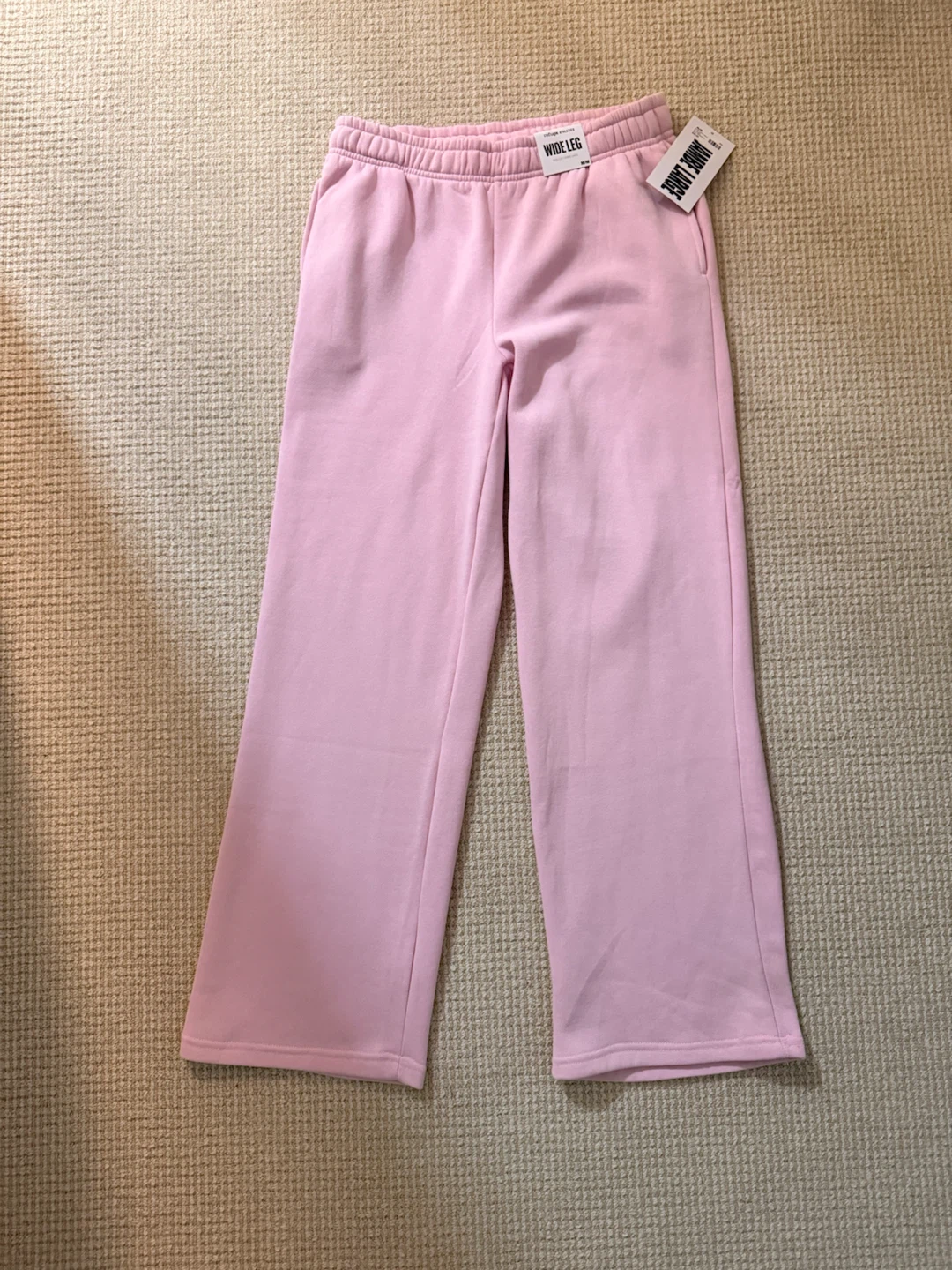 Pink Wide Leg Sweatpants