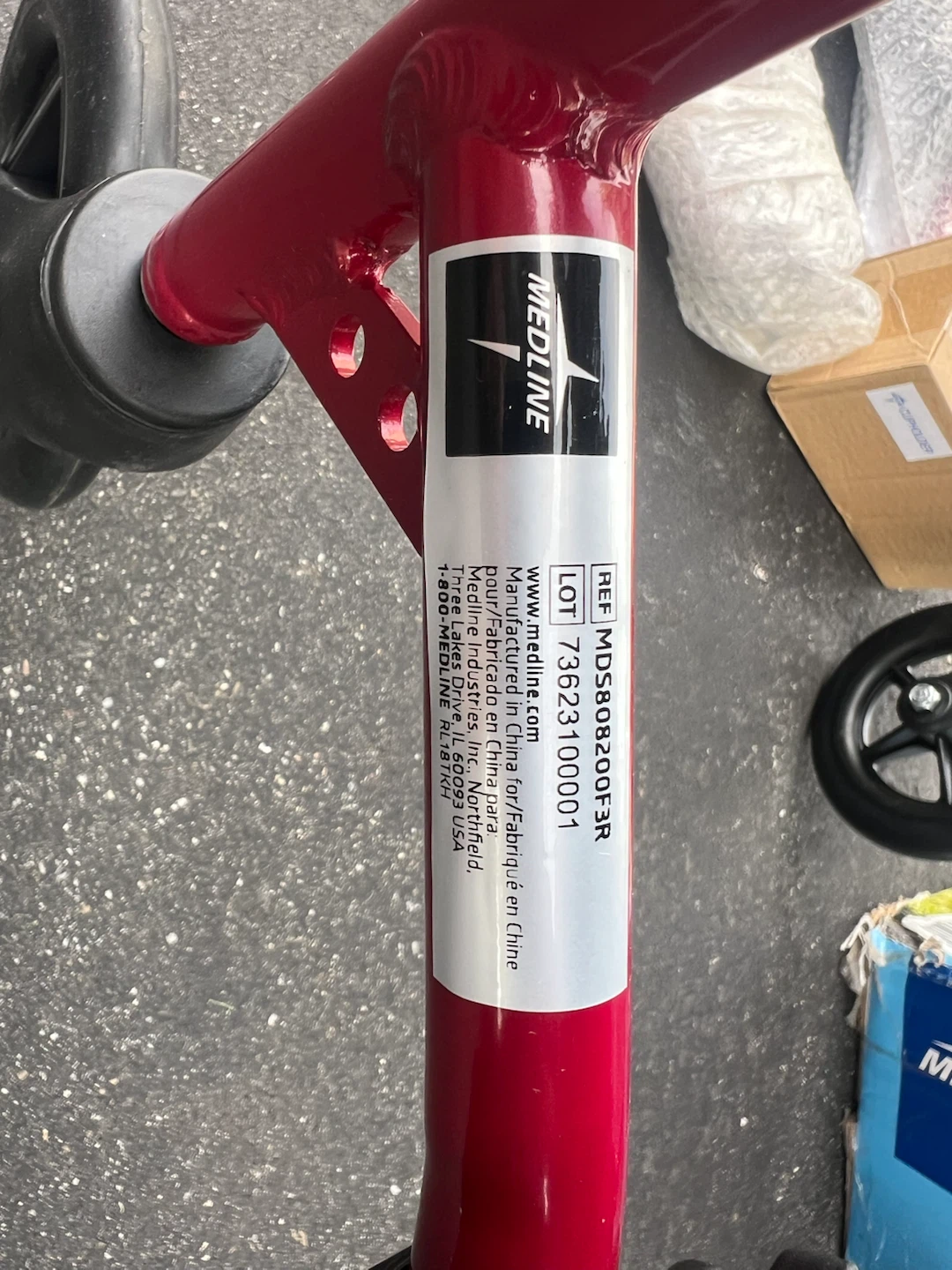 Medline Lightweight Transport Wheelchair MDS808200F3R - photo 3