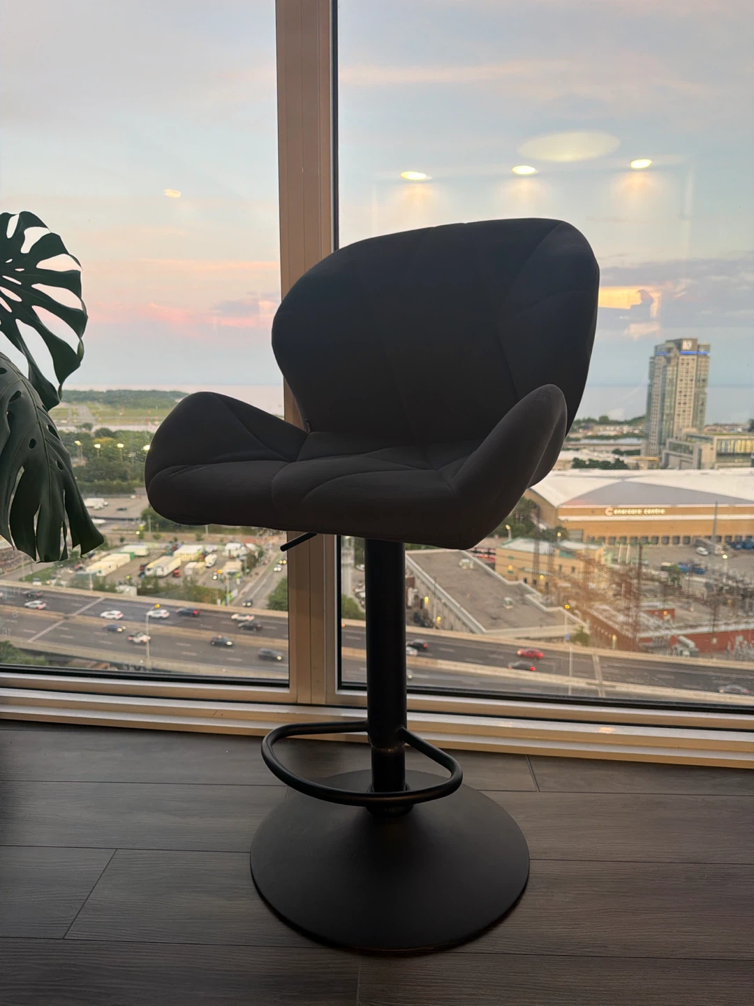 Grey Swivel Bar Stool - photo 2