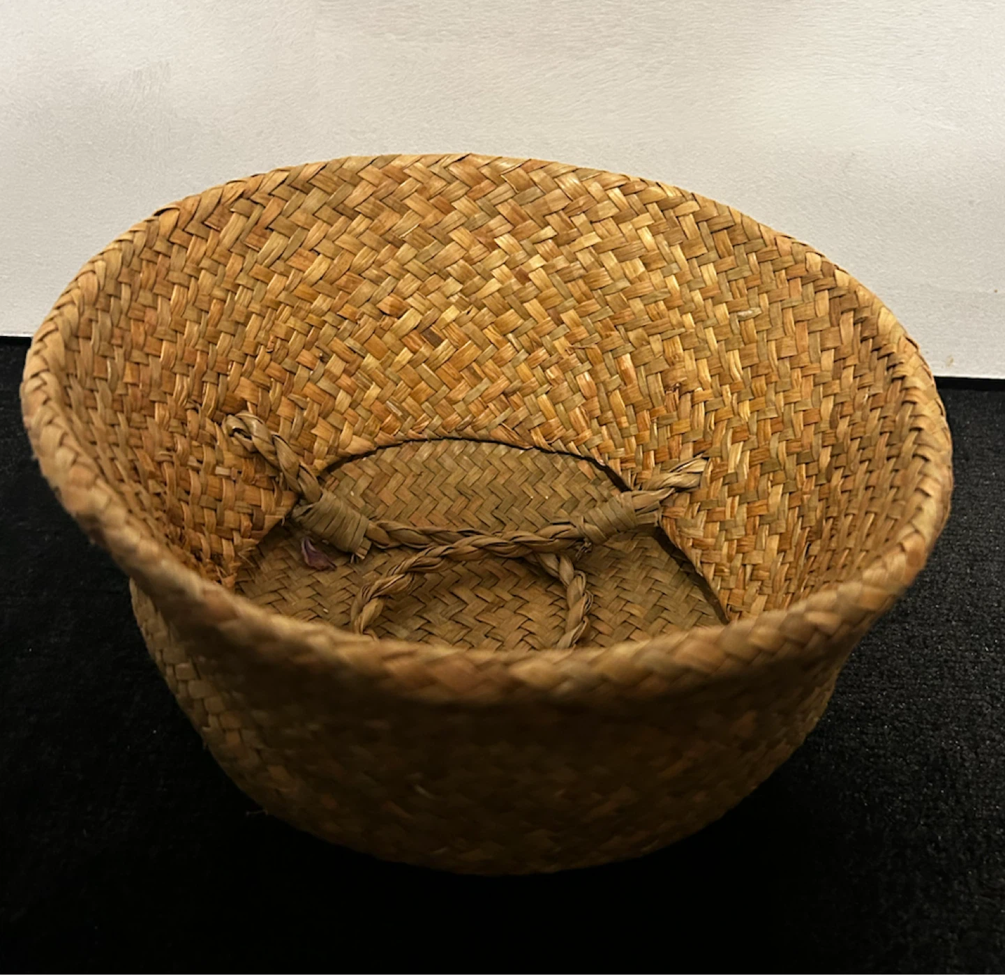 Seagrass Woven Basket with Handles - photo 2