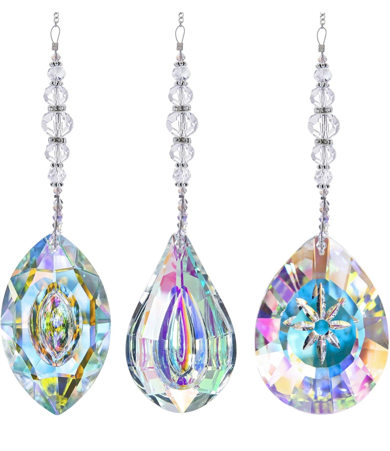 Set of 3 Crystal Sun Catchers - photo 2