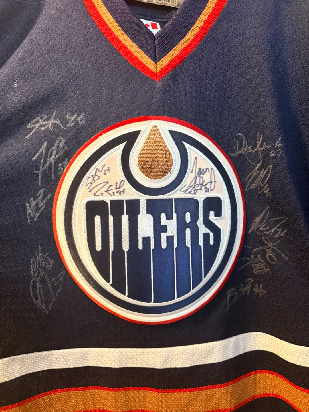 MULTI-AUTOGRAPH OILER JERSEY