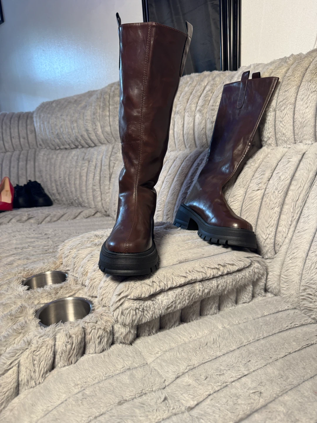 Brown Knee-High Boots - photo 3
