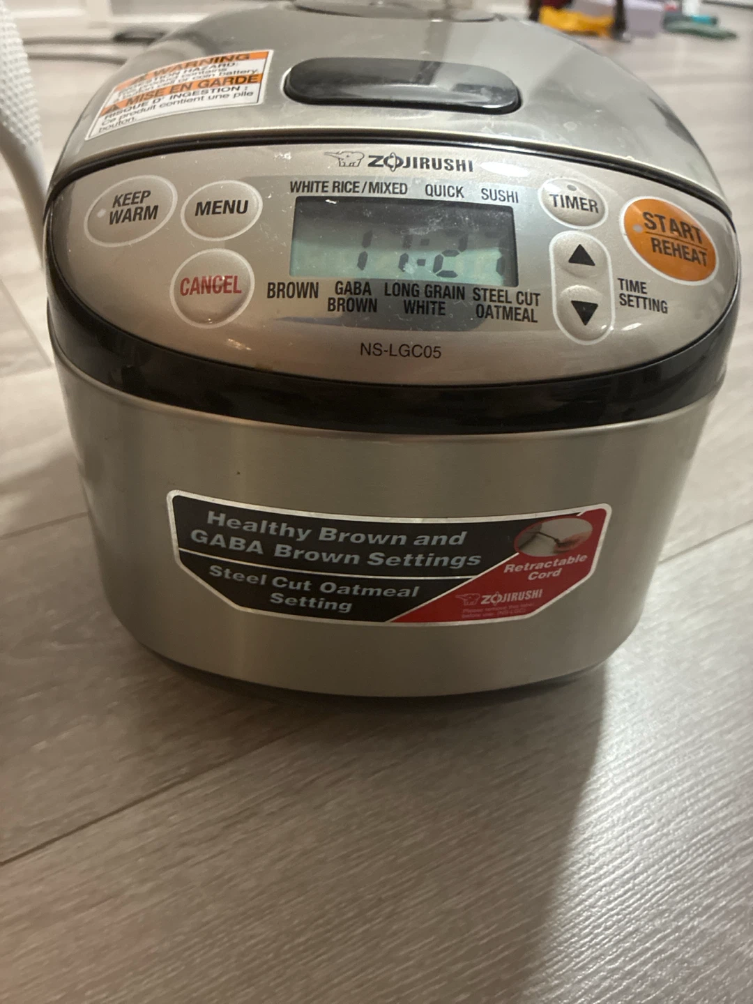 zojirushi  rice cooker ns-lgc05 - photo 4