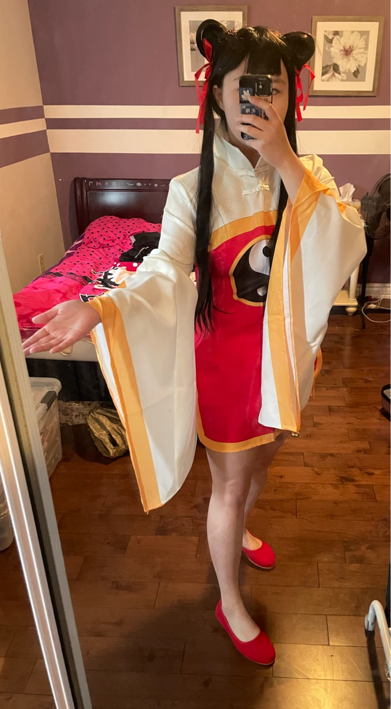 Meiling Cosplay Outfit with Wig and Shoes - photo 2