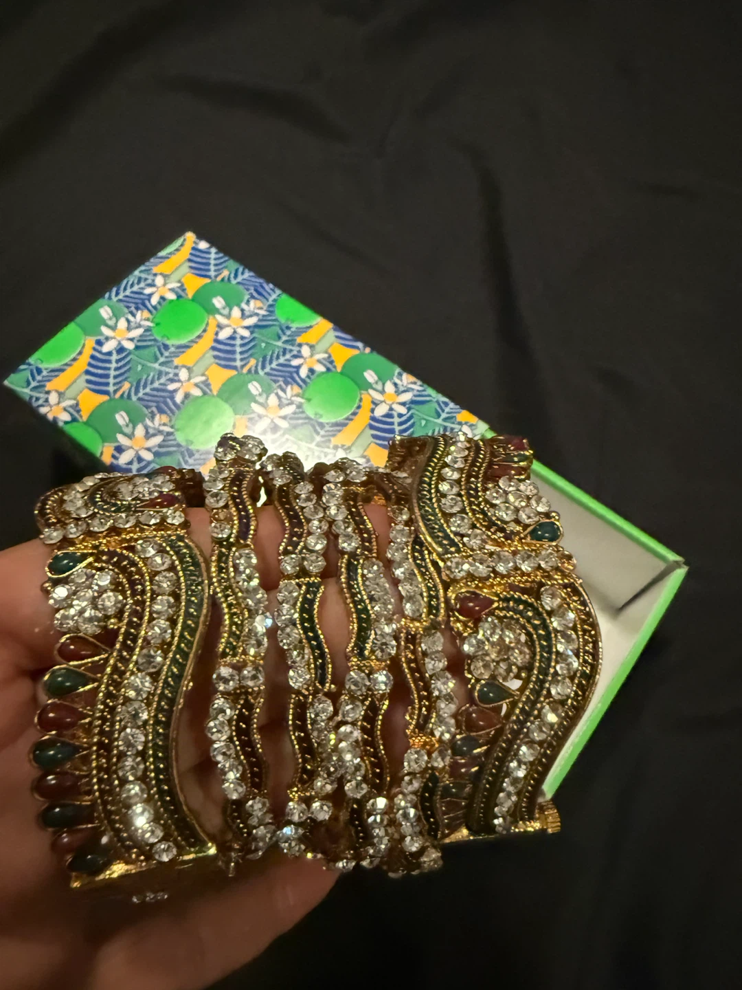 Set of 6 Embellished Bangles - photo 4