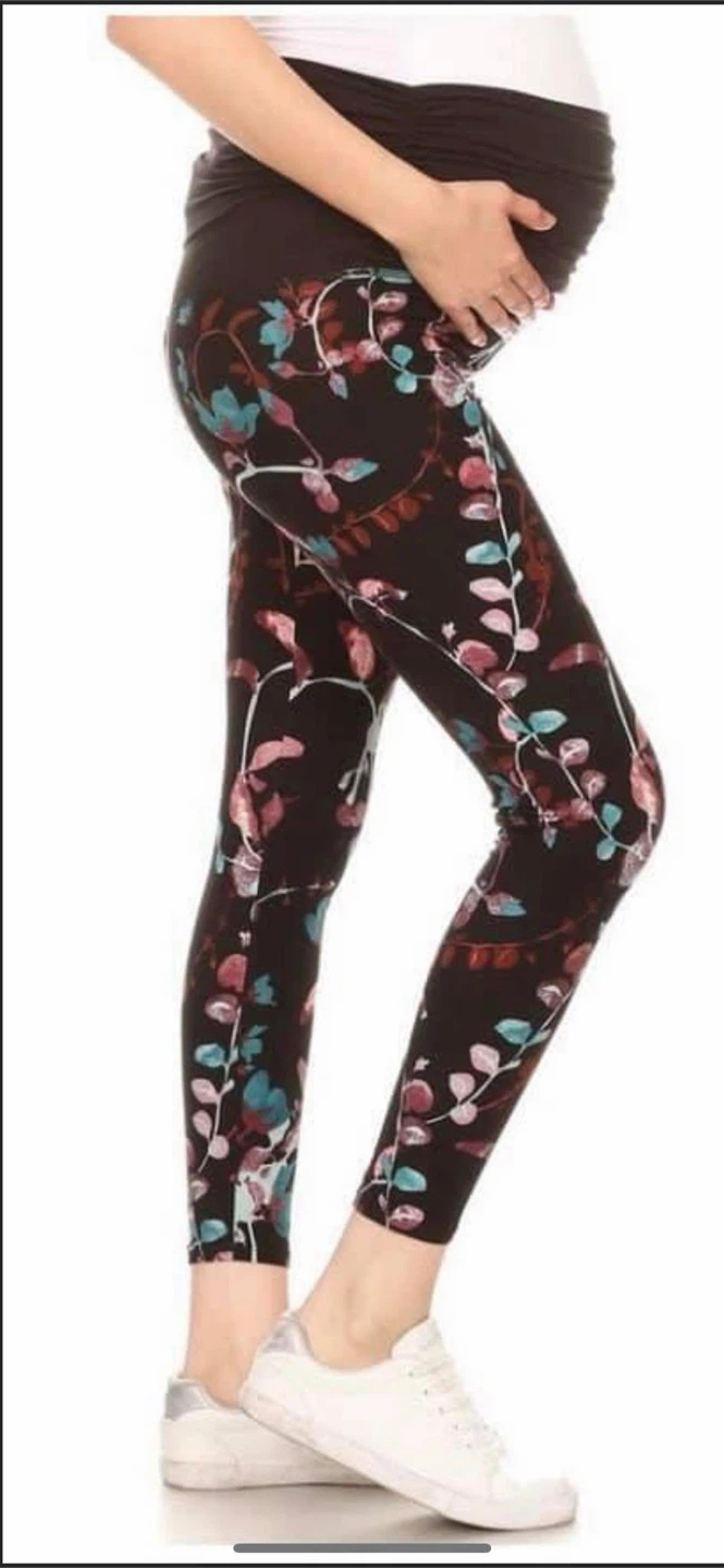 Maternity Floral Leggings