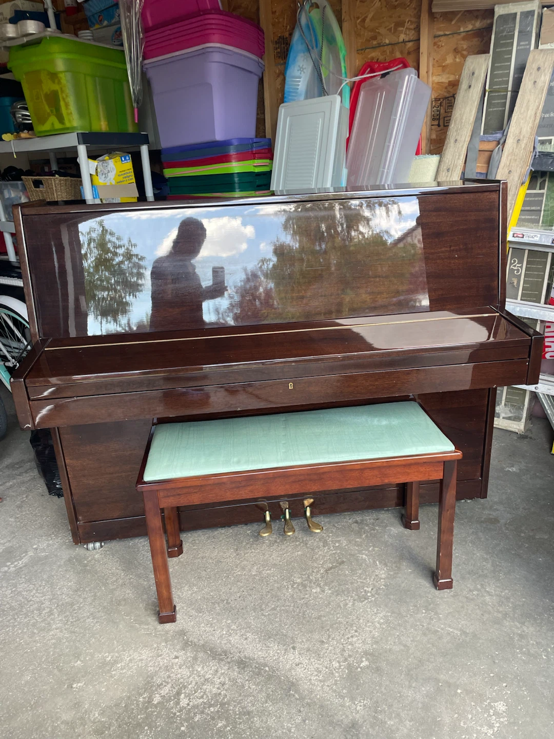 Hastings Upright Piano with Bench