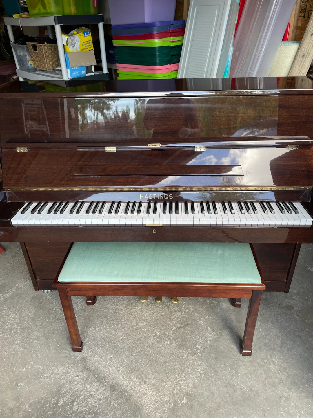 Hastings Upright Piano with Bench - photo 3