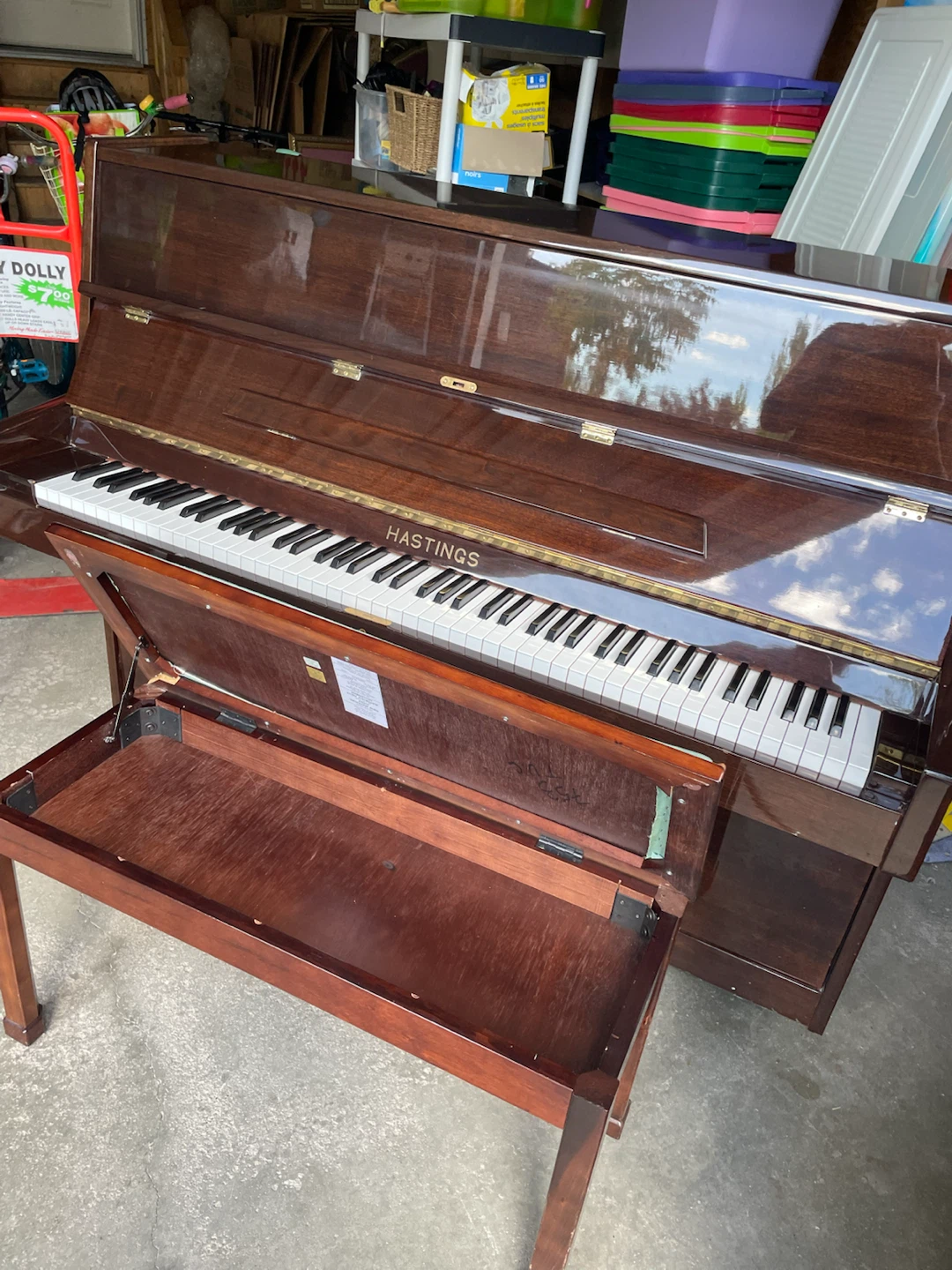 Hastings Upright Piano with Bench - photo 4