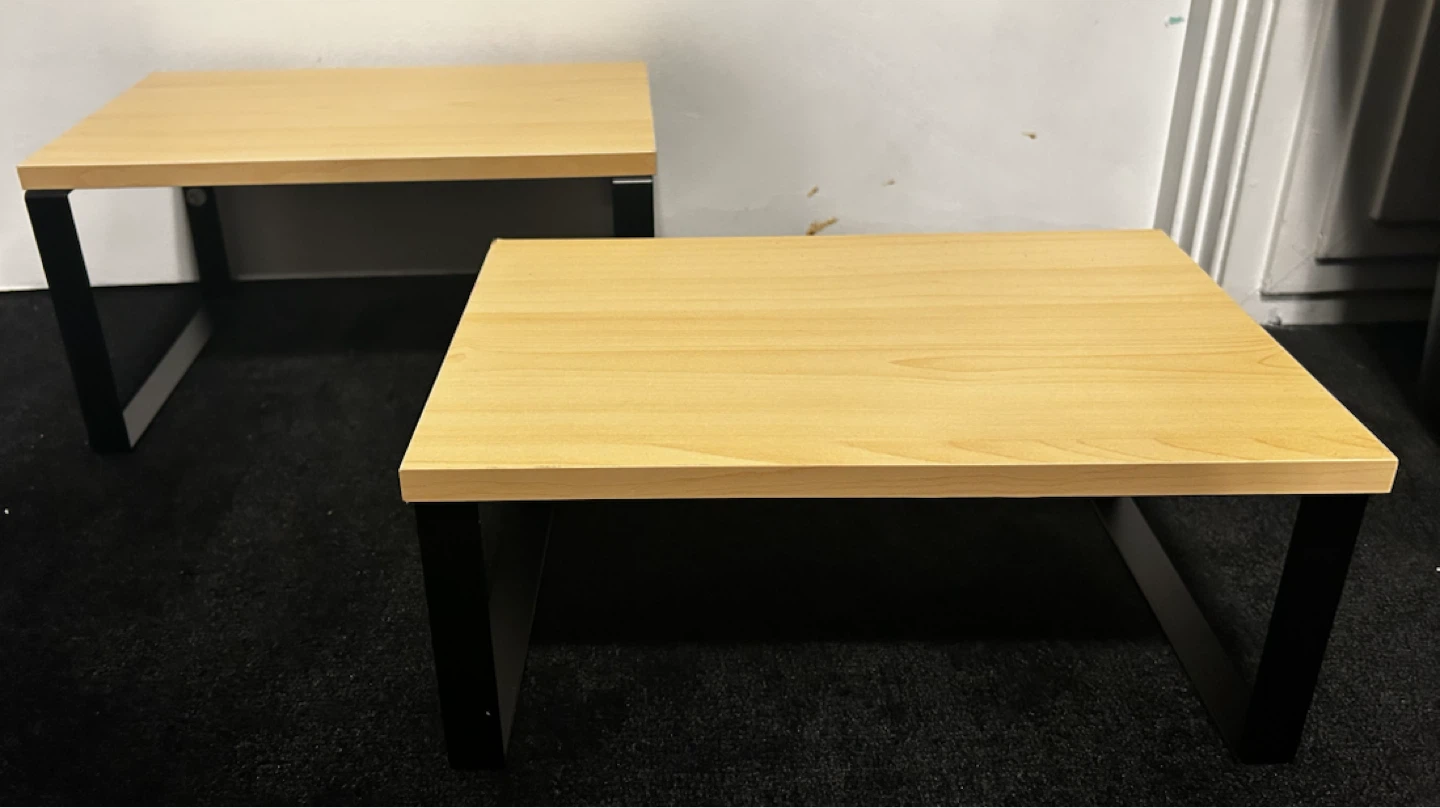 Set of 2 Wood & Metal Shelves - photo 3