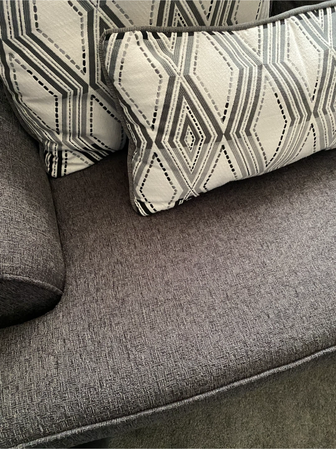 GREY FABRIC SOFA - photo 4