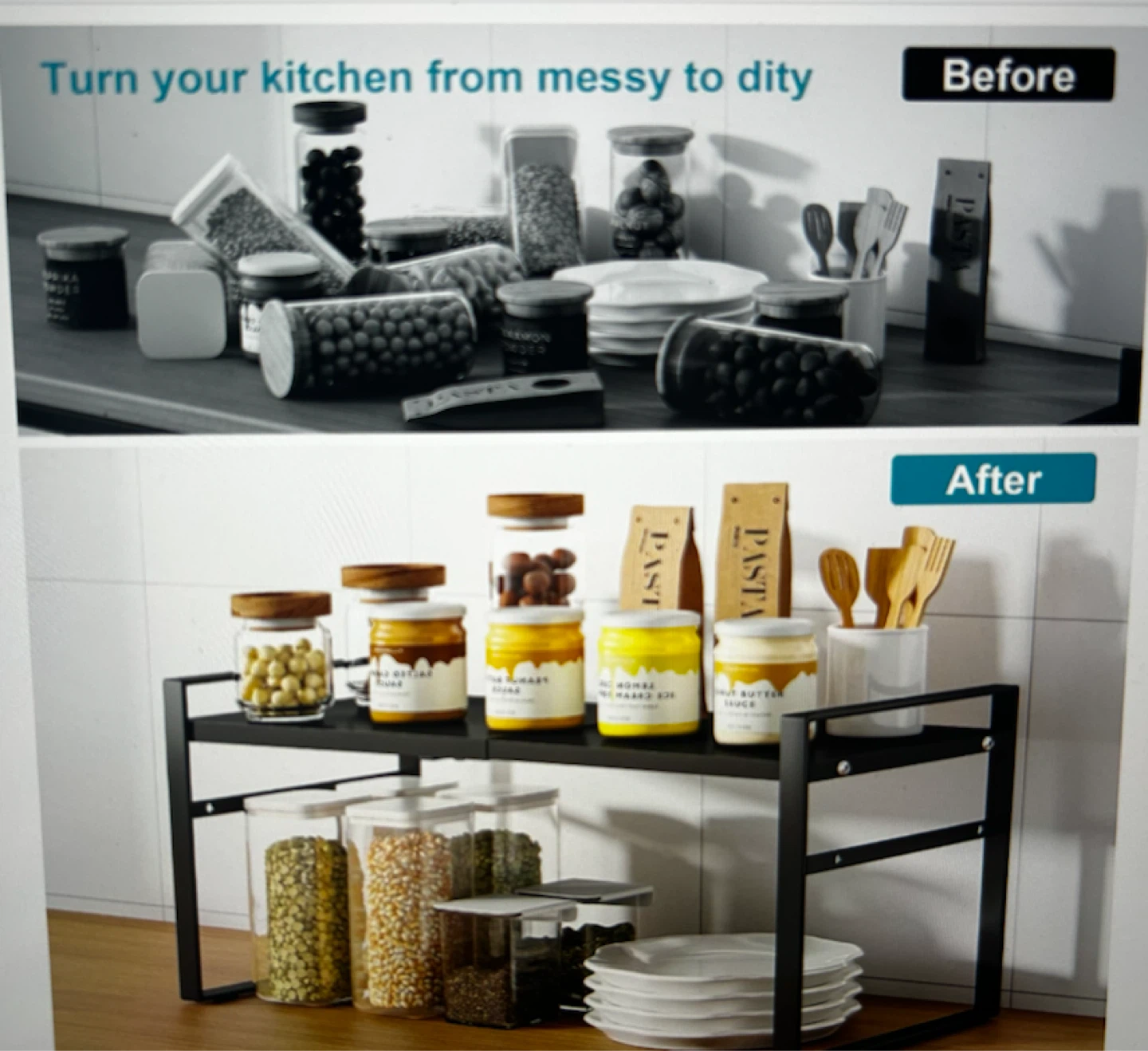 Expandable Rack, Shelf Organizer