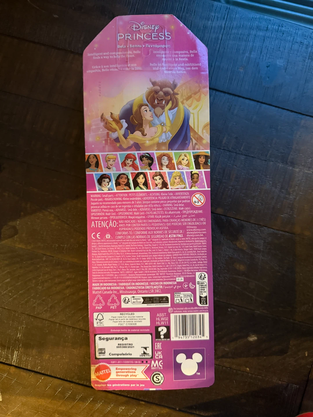 Mattel new in box Disney Princess Belle Doll - photo 2