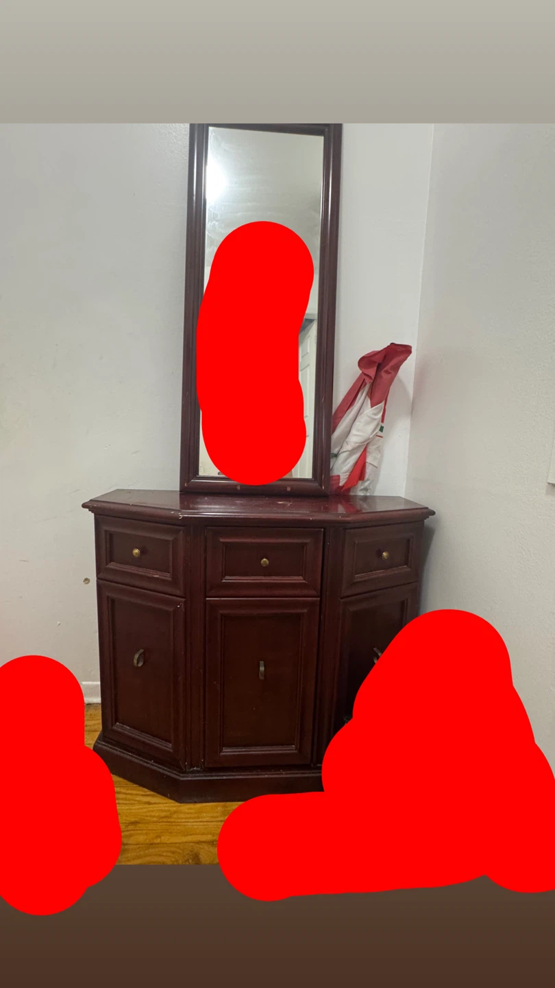 Corner Vanity with Mirror