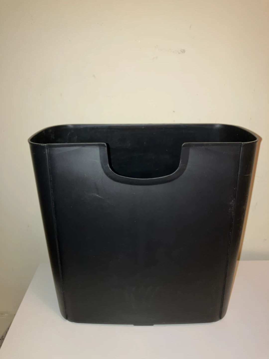 Black Plastic Wastebasket-29.5x12x28 cm - photo 2