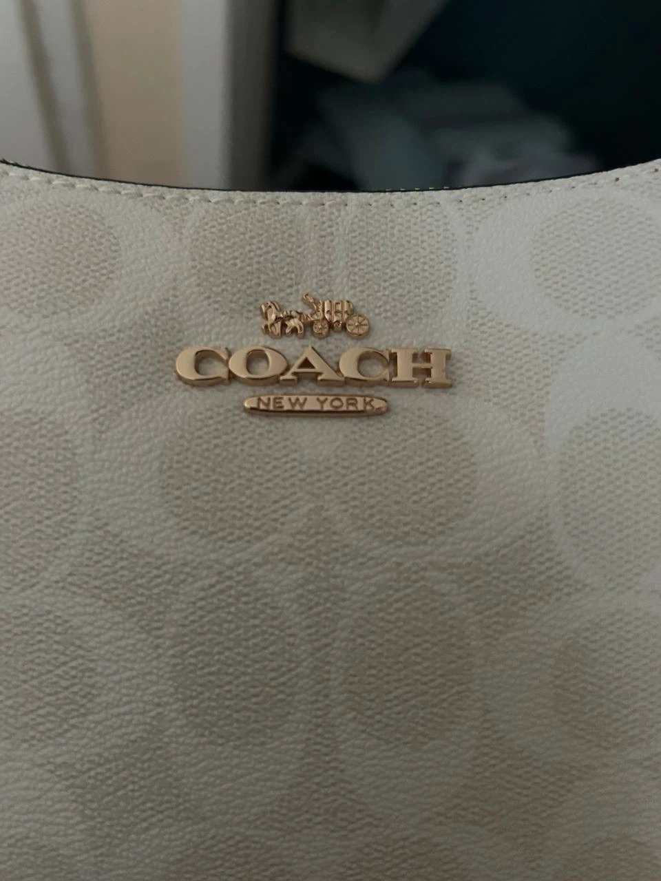 Coach Teri Shoulder Bag White Signature Canvas - photo 2