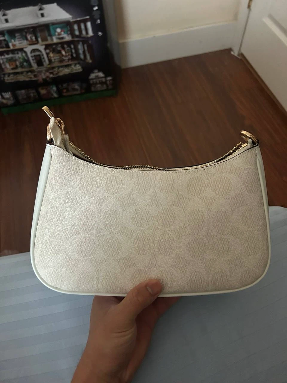 Coach Teri Shoulder Bag White Signature Canvas - photo 5