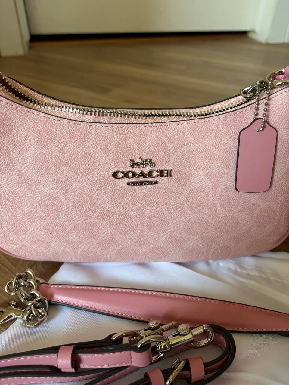 Coach Teri Pink Monogram Shoulder Bag - photo 2