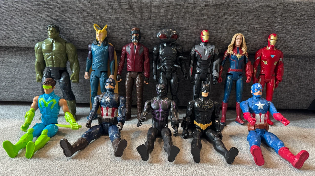 Marvel and DC Superhero Action Figures Lot