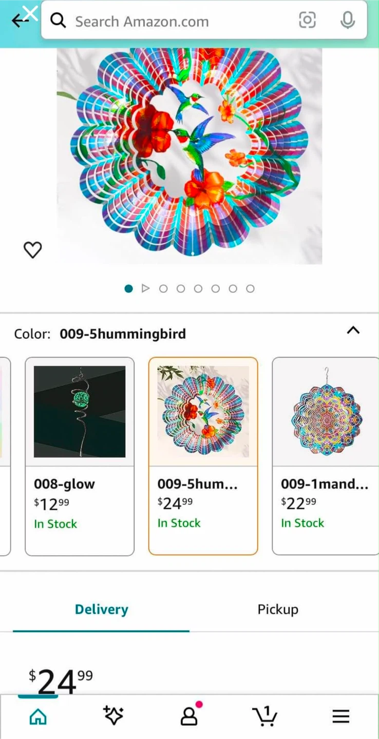 Artistic stainless steel wind spinner