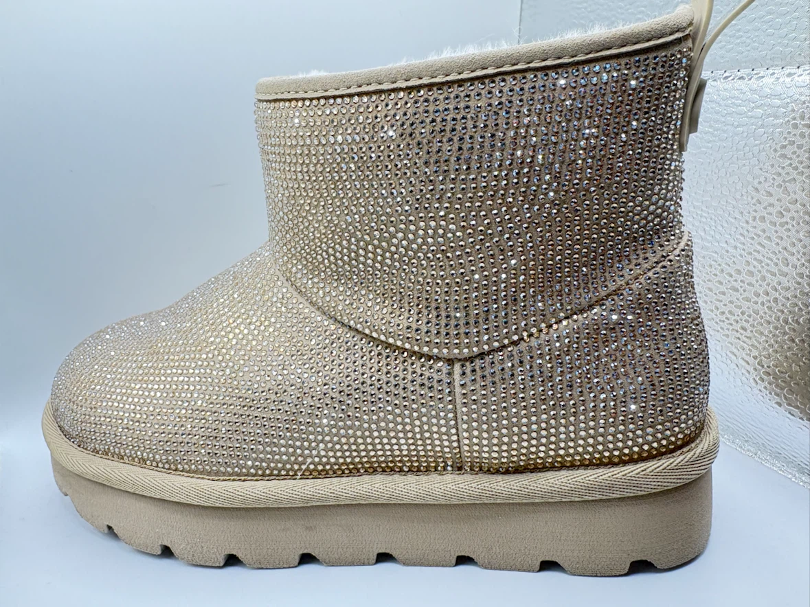 7 - Michael Kors "MK" Logo Rhinestone Booties - photo 2