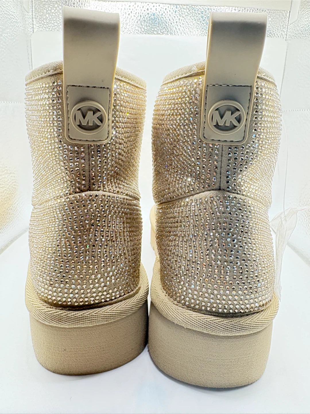 7 - Michael Kors "MK" Logo Rhinestone Booties - photo 4