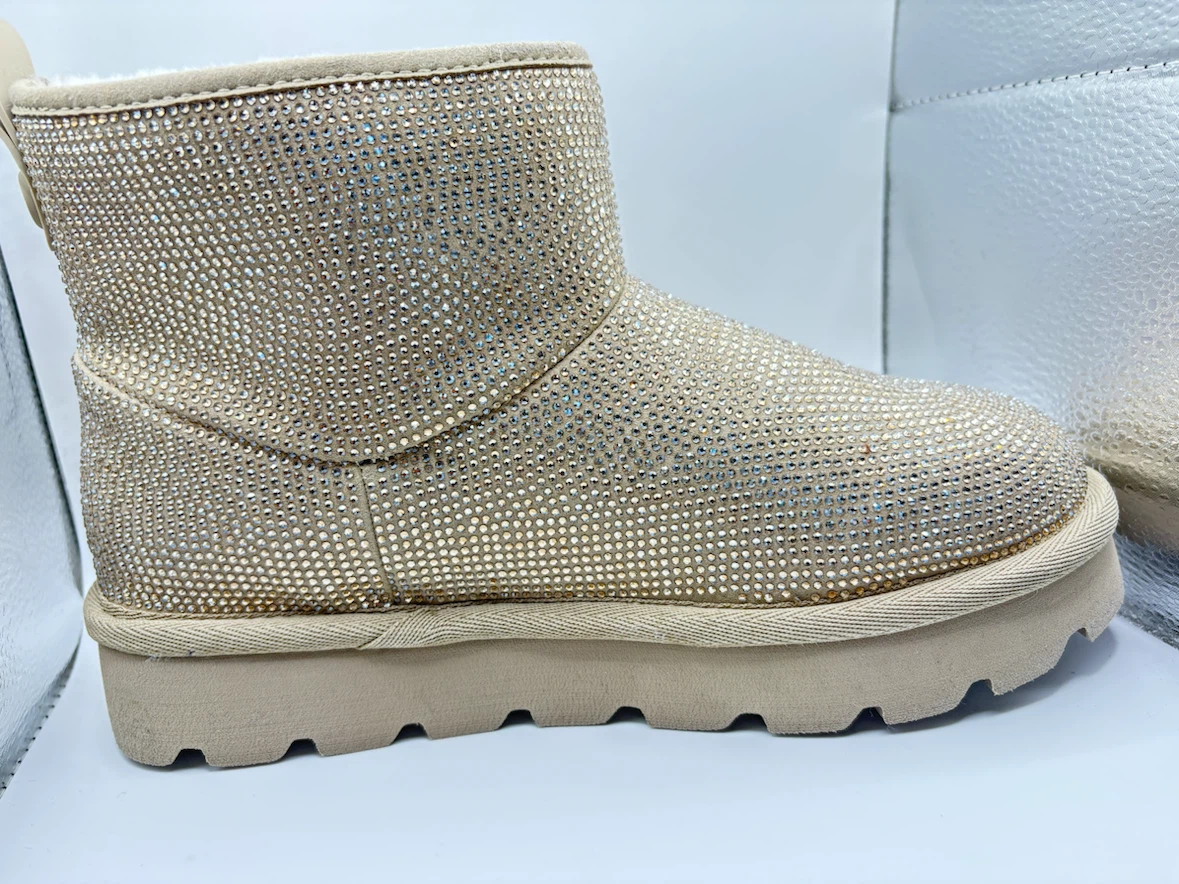 7 - Michael Kors "MK" Logo Rhinestone Booties - photo 5