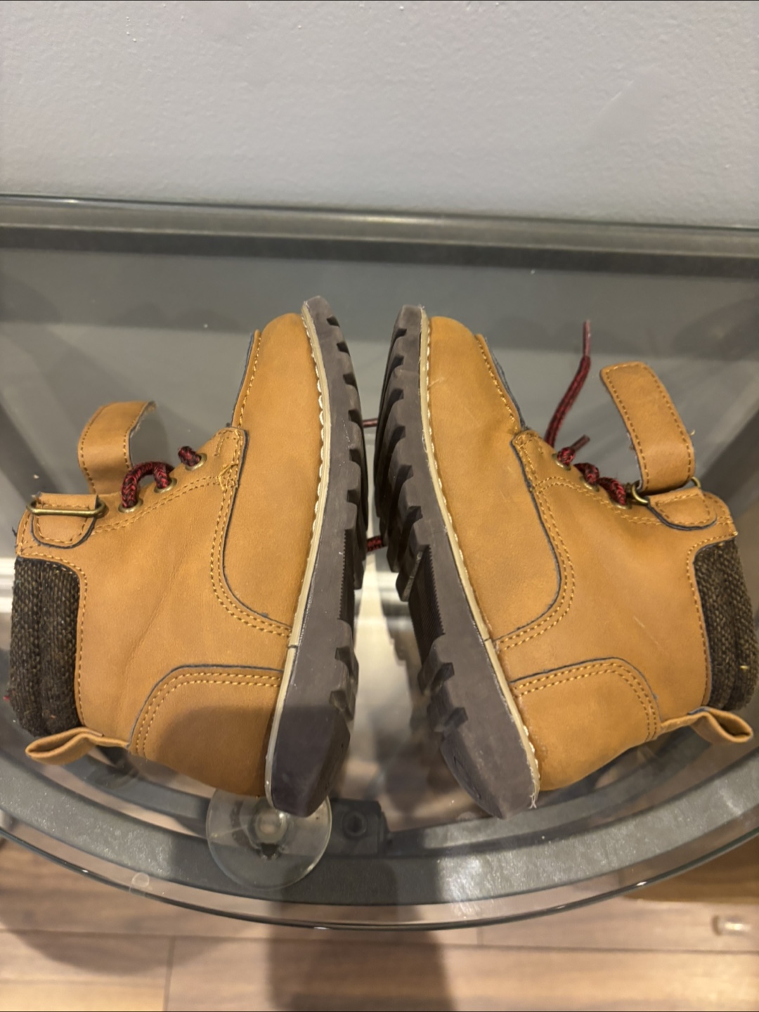 Kids Tan Work Boots 8c - photo 4
